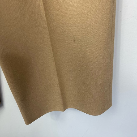 RALPH LAUREN Black Label High Rise Crop Beige Camel Wool Dress Pants Trousers 12 - Picture 15 of 15